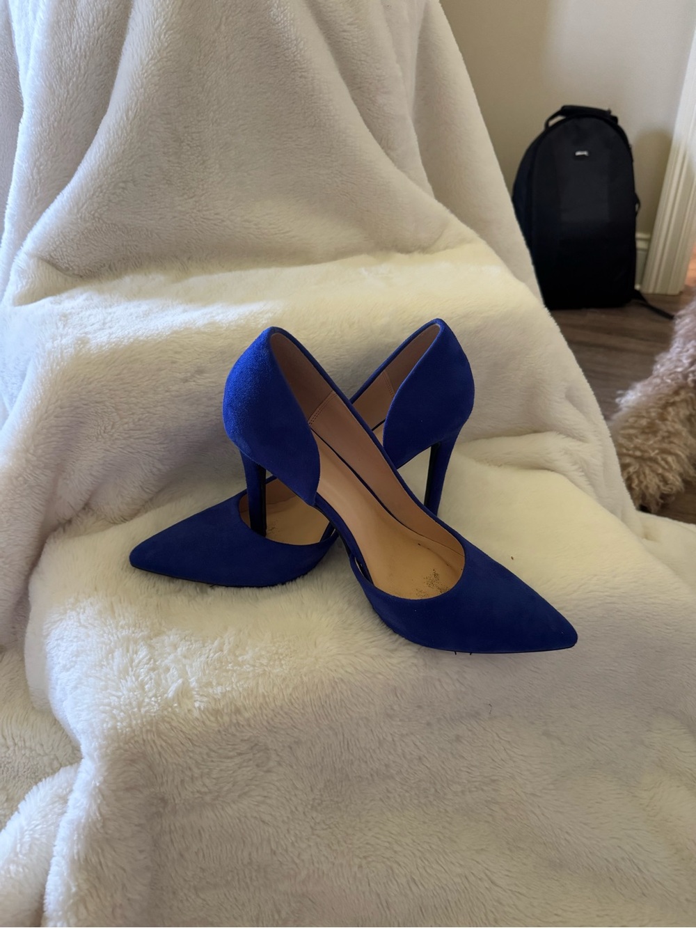 Women's Classic Pointed-Toe D'Orsay Pumps in Royal Blue